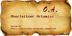 Oberleitner Artemisz névjegykártya